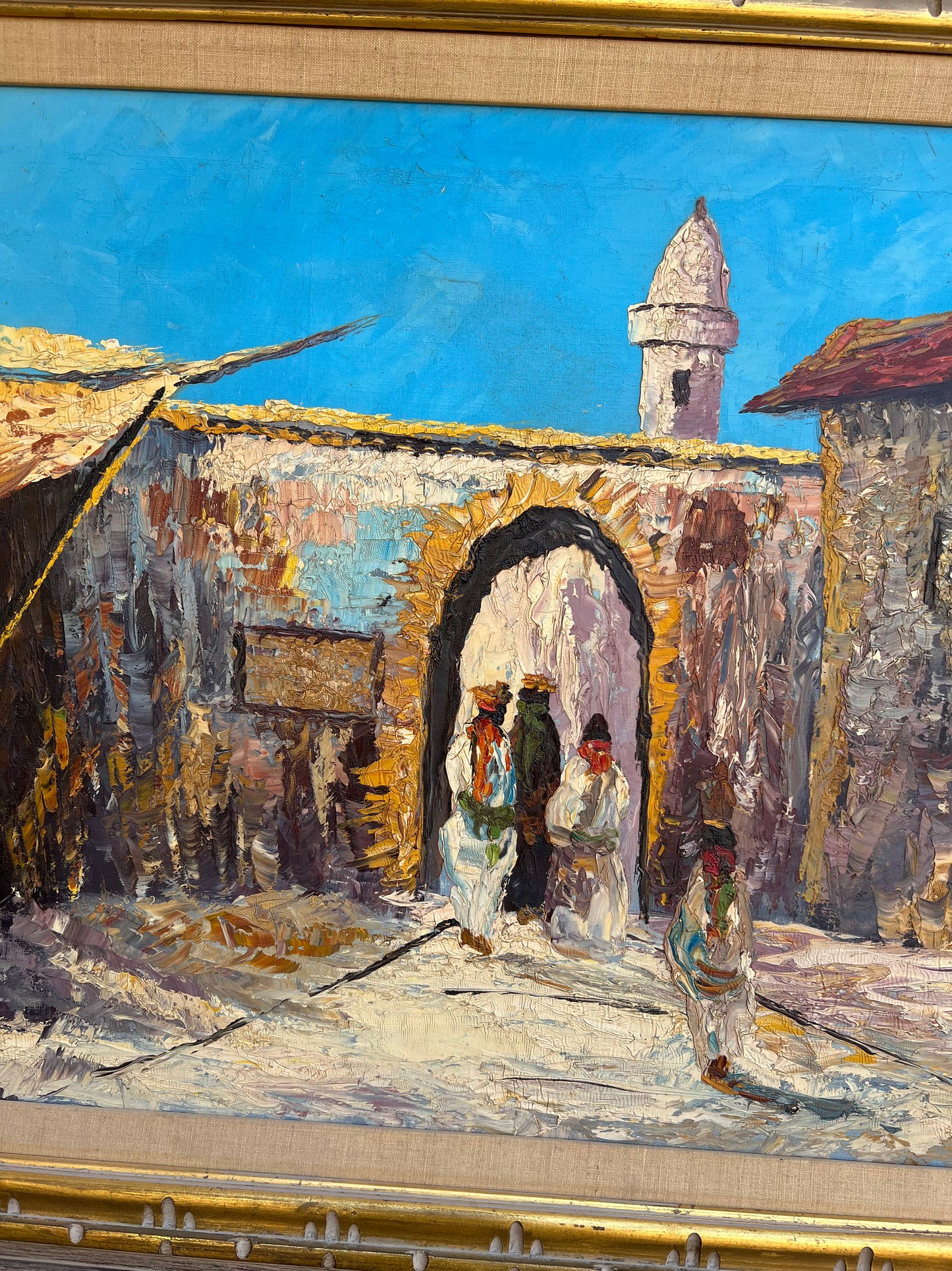 Original Heavily Textured Oil Painting By Hassan