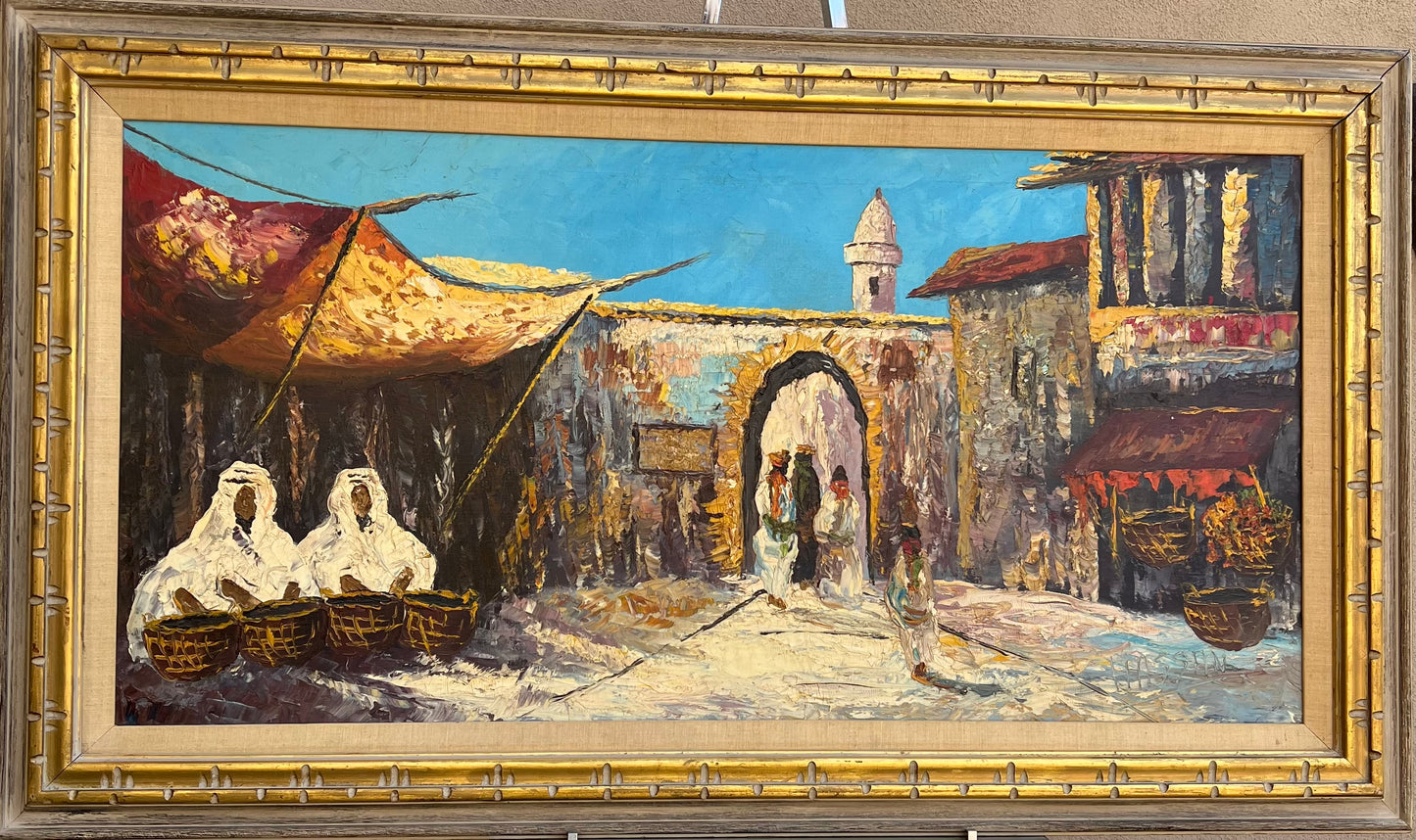 Original Heavily Textured Oil Painting By Hassan