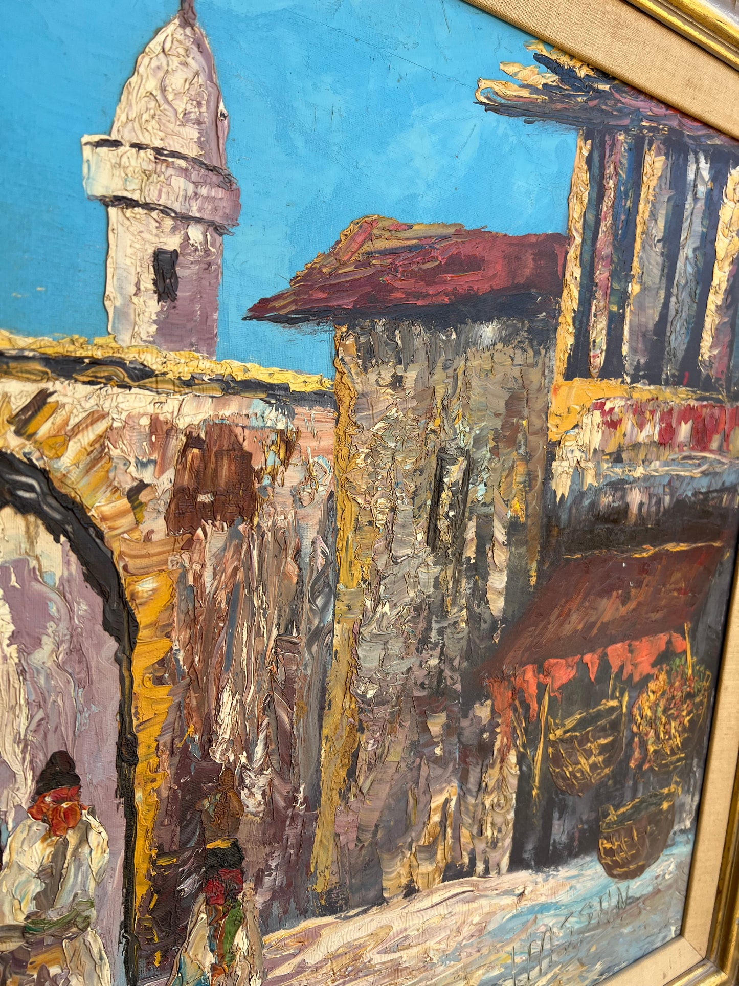 Original Heavily Textured Oil Painting By Hassan