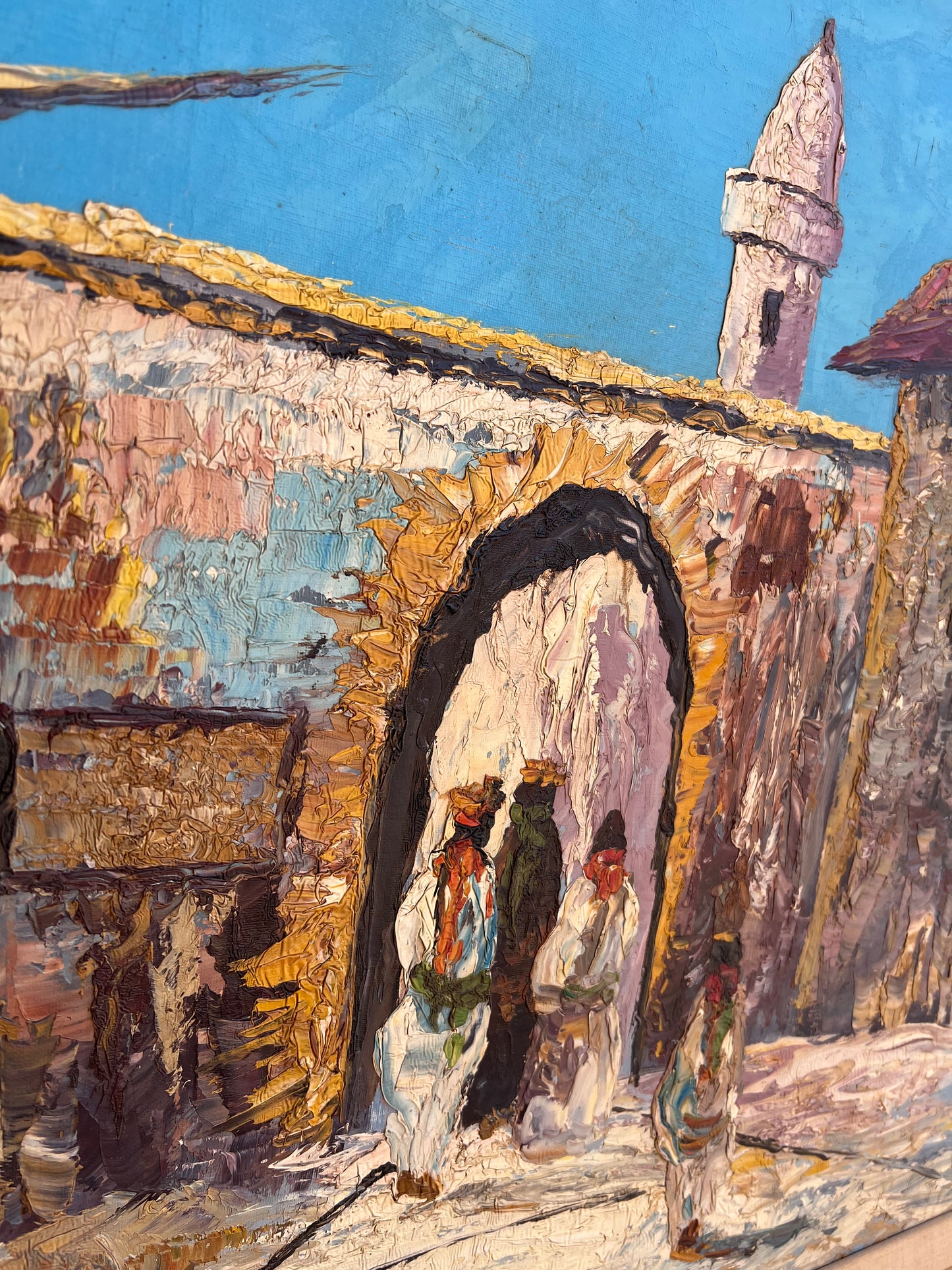 Original Heavily Textured Oil Painting By Hassan