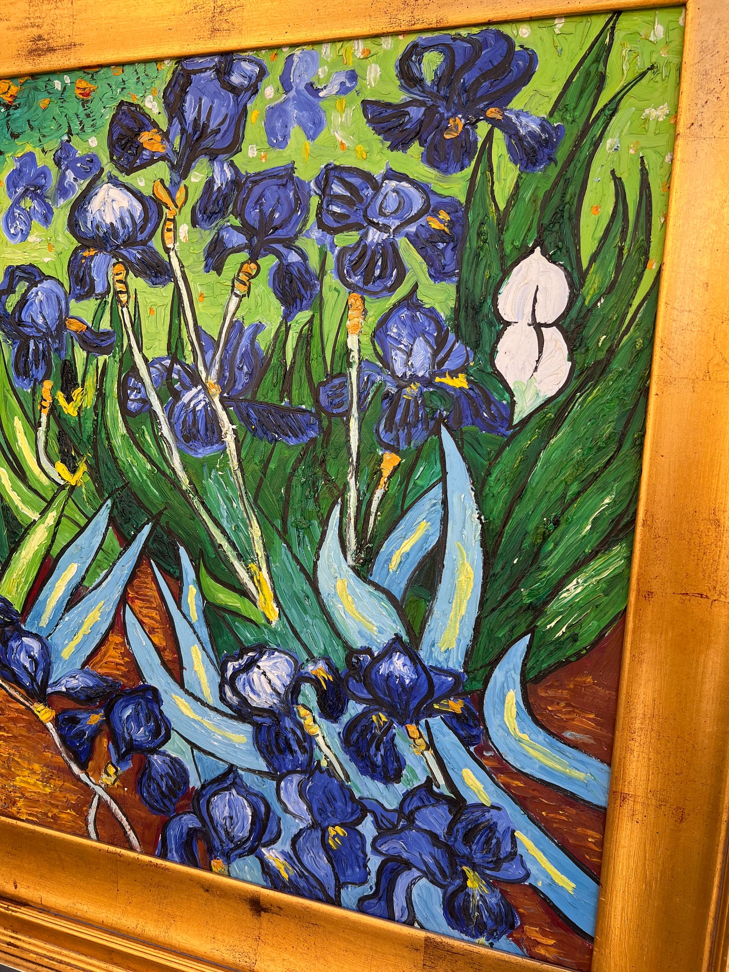 Unknown Artist Heavy Textured Floral Art