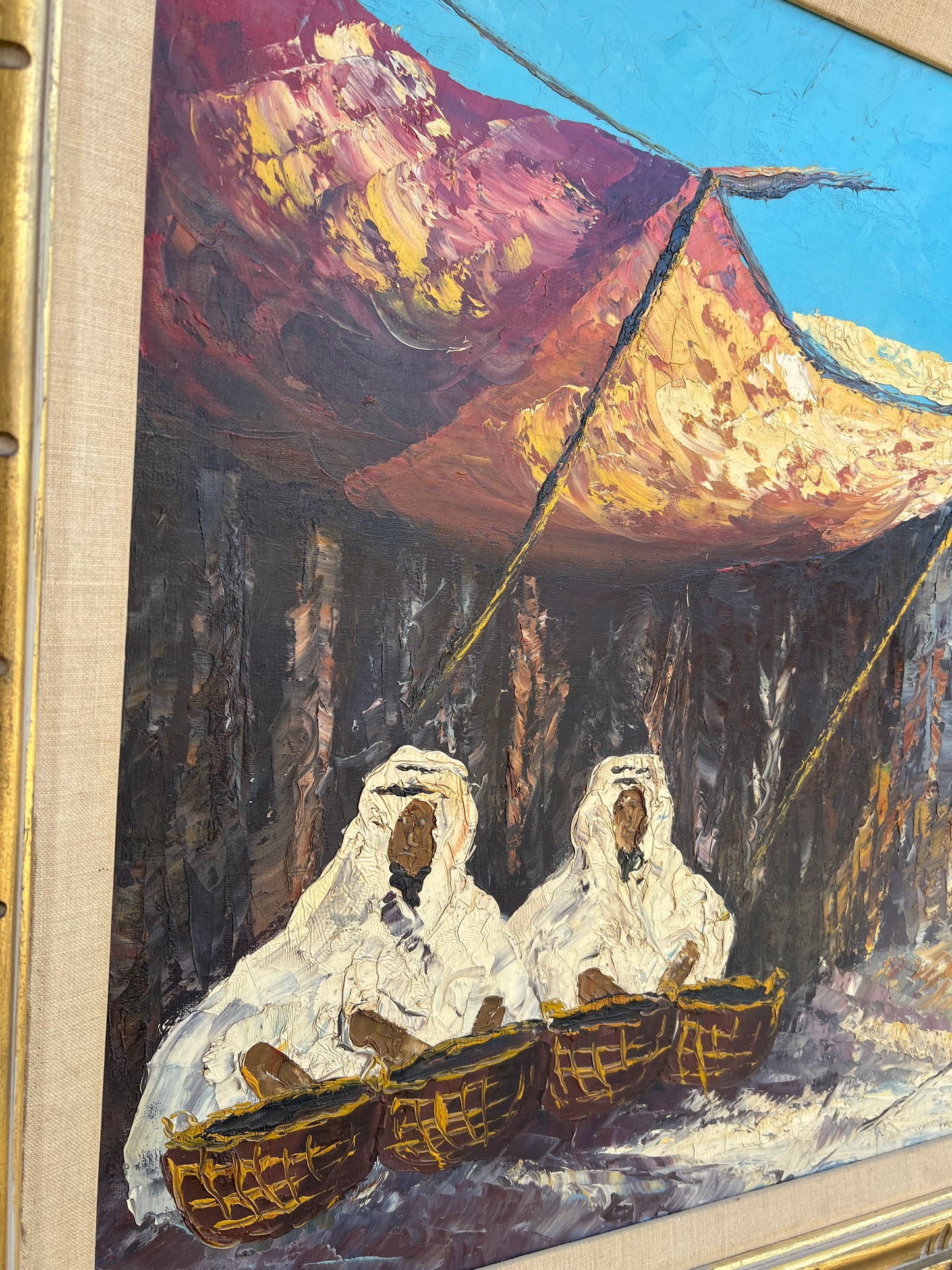 Original Heavily Textured Oil Painting By Hassan