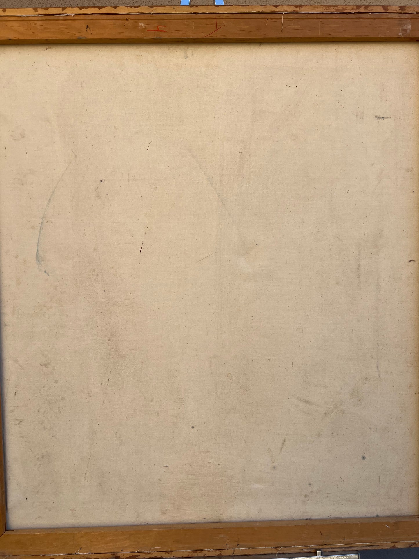 Original Unknown Vintage Acrylic/ Oil on Canvas