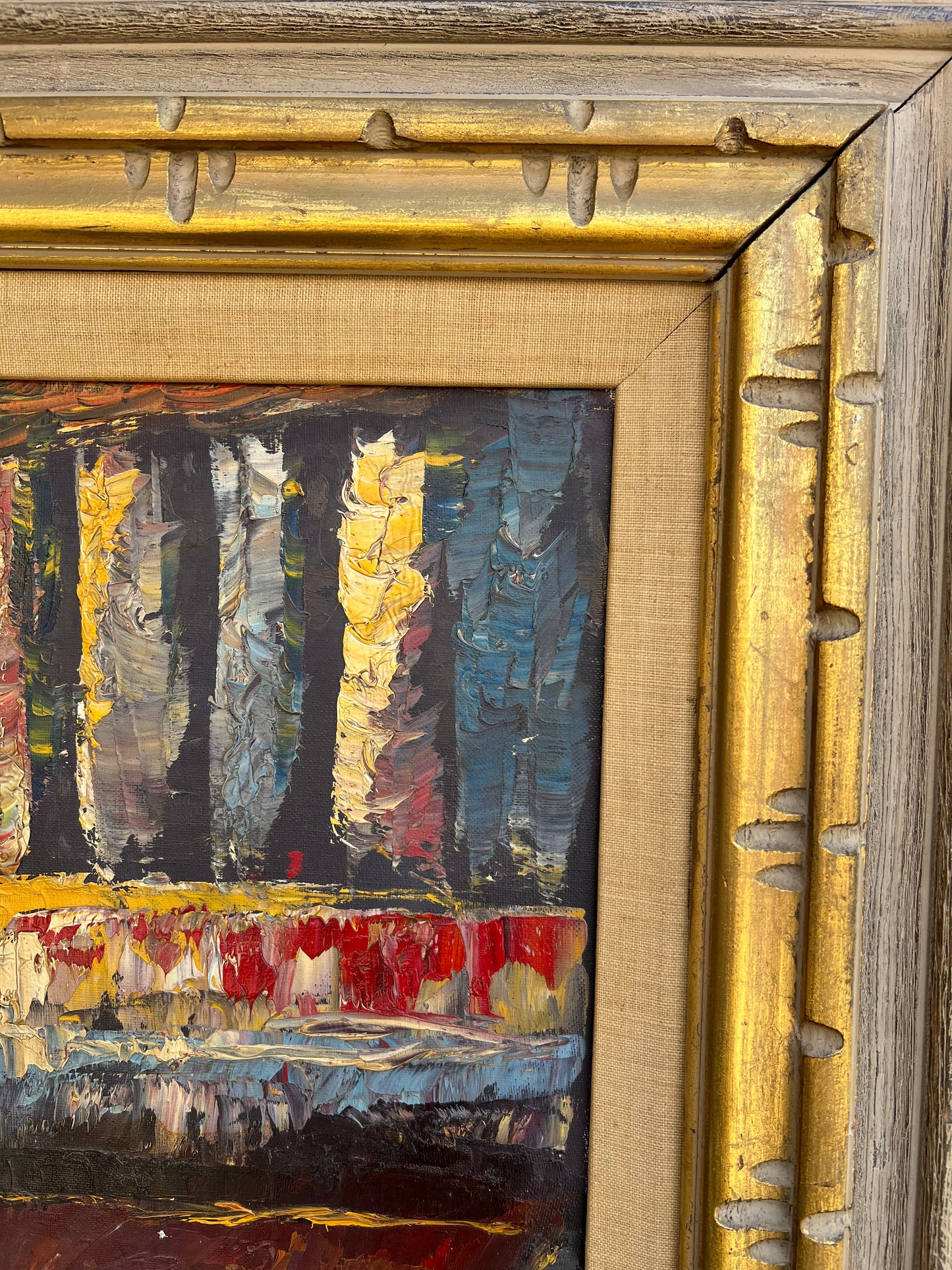 Original Heavily Textured Oil Painting By Hassan