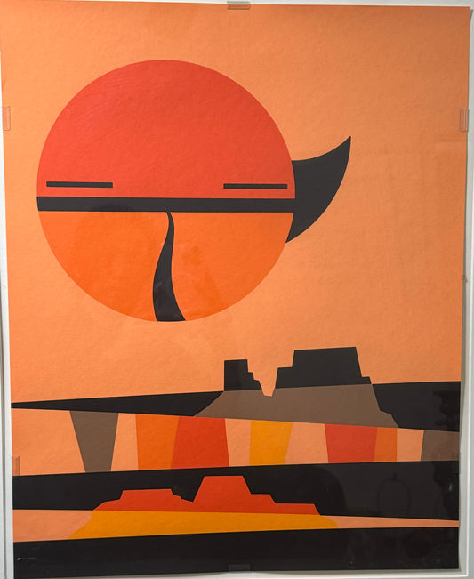 David Chethlahe Paladin 1926-1984 “ Sun Over Monument Valley “
