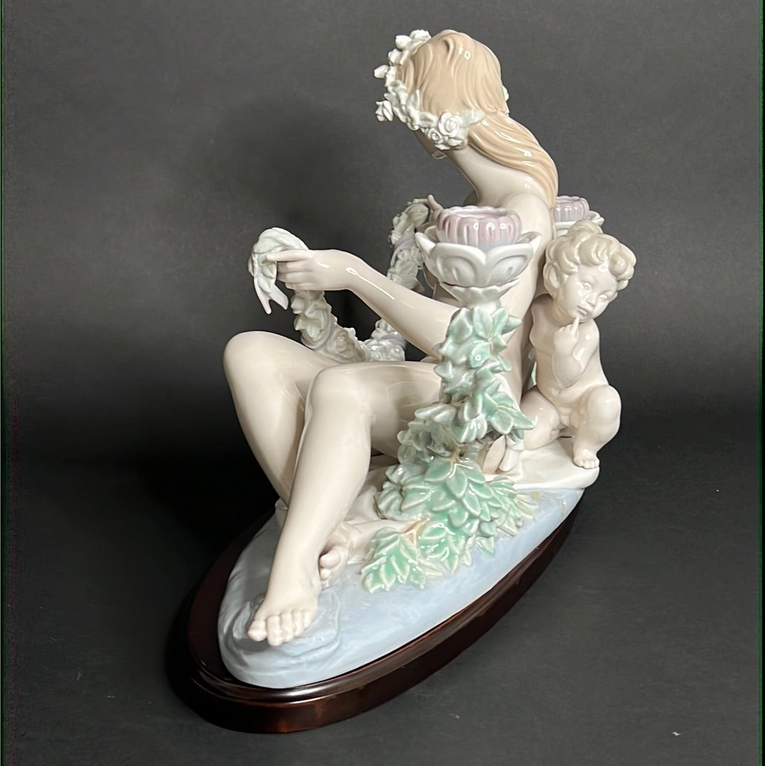 Lladro Female Candelabra