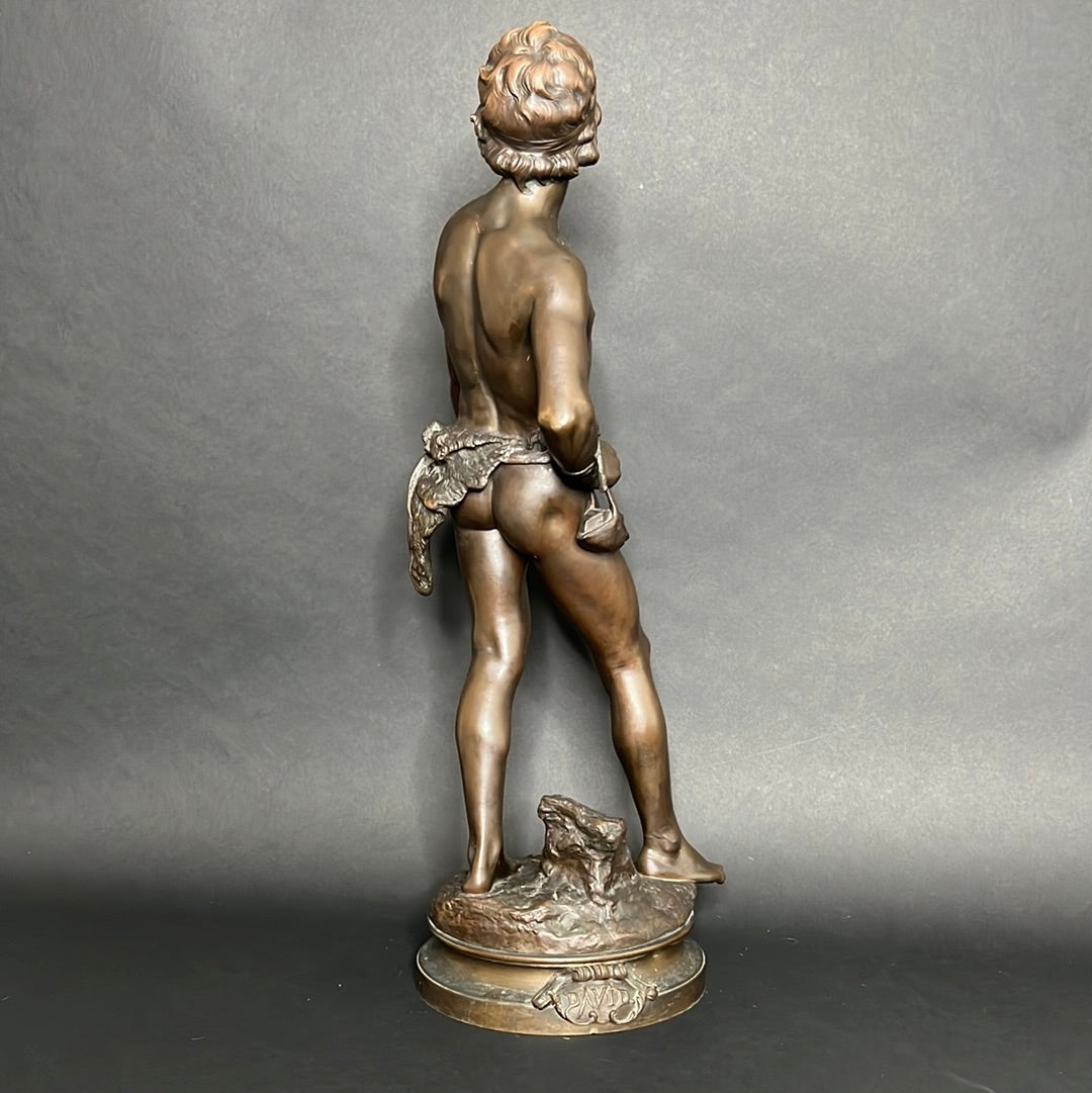 Moreau Louis Auguste Patinated Cast Bronze
