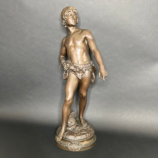 Moreau Louis Auguste Patinated Cast Bronze
