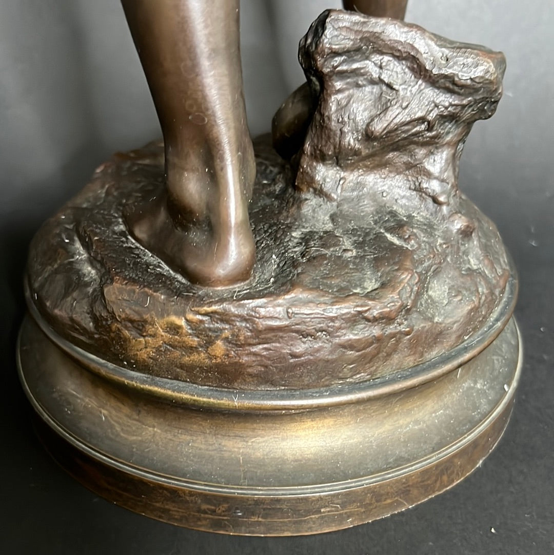 Moreau Louis Auguste Patinated Cast Bronze