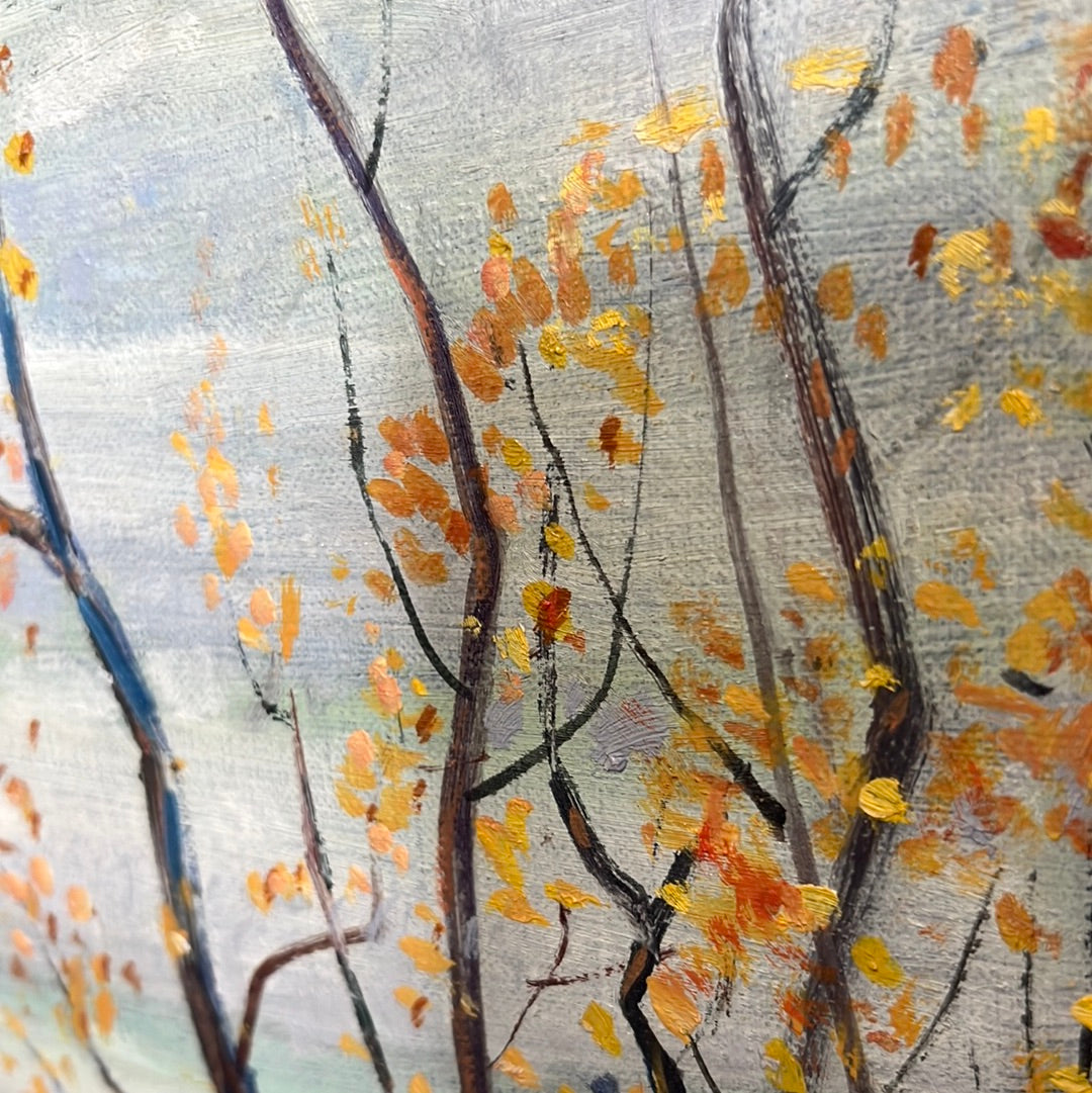 James Scott “ New England Fall” Oil on Canvas