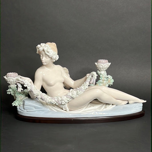 Lladro Female Candelabra