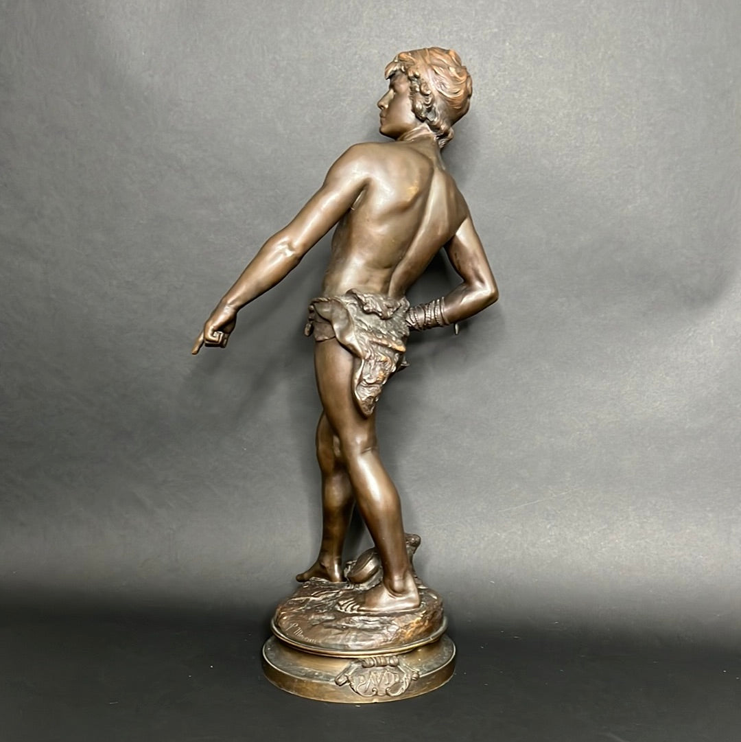 Moreau Louis Auguste Patinated Cast Bronze