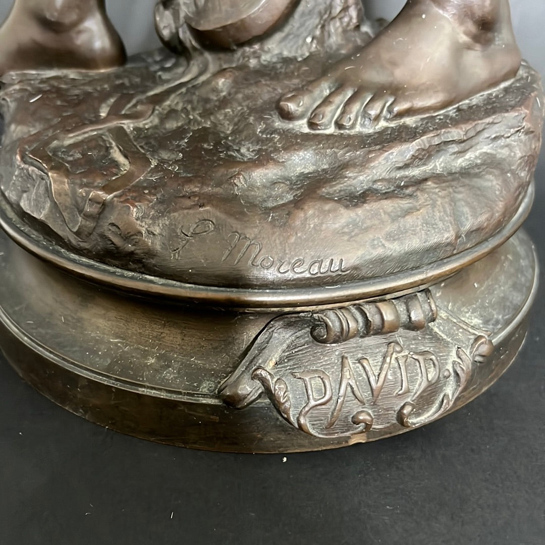 Moreau Louis Auguste Patinated Cast Bronze