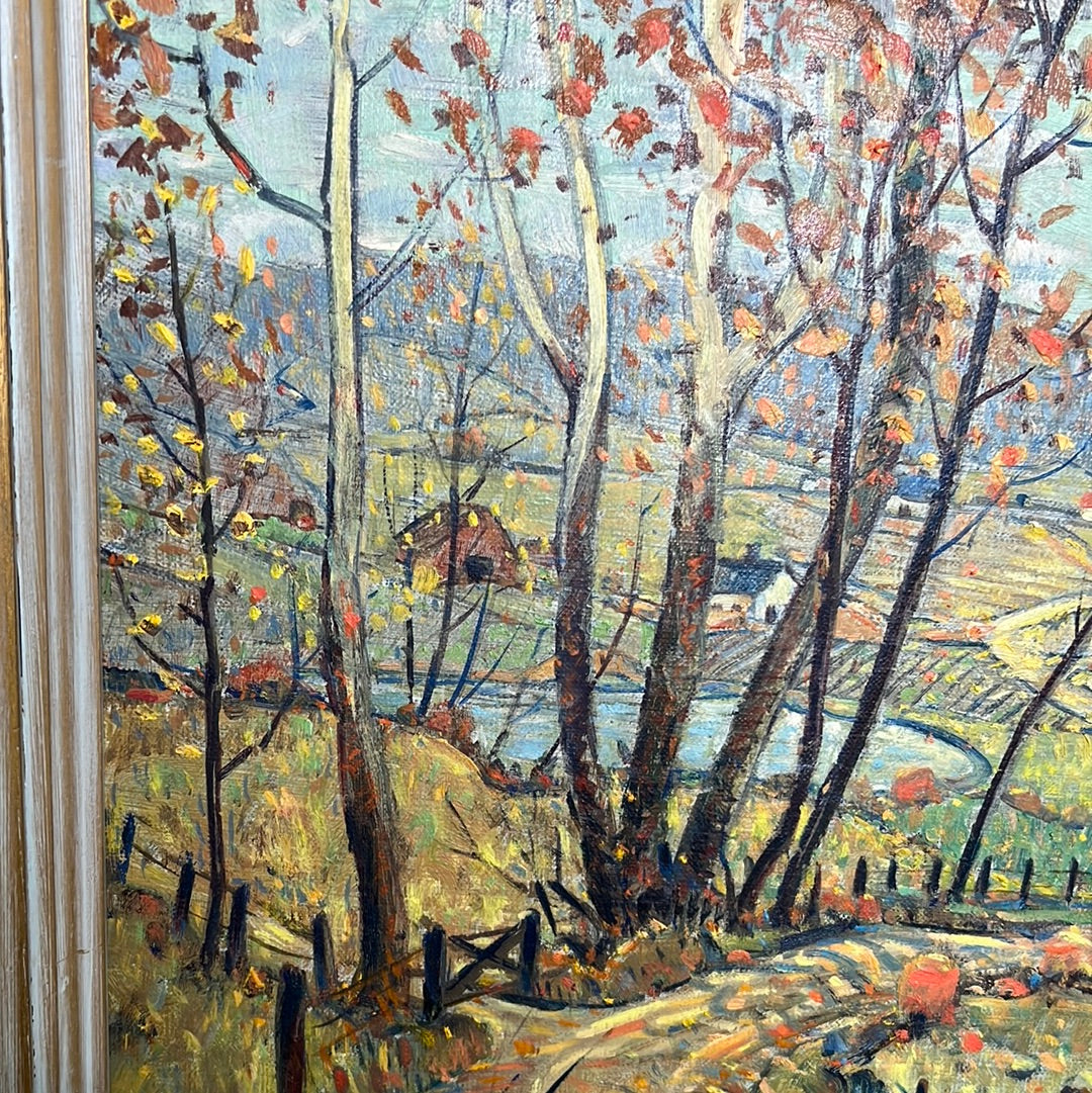 James Scott “ New England Fall” Oil on Canvas