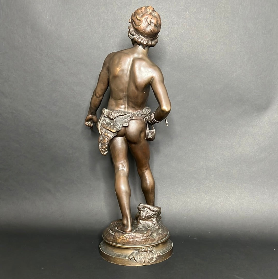 Moreau Louis Auguste Patinated Cast Bronze