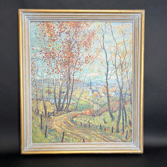 James Scott “ New England Fall” Oil on Canvas