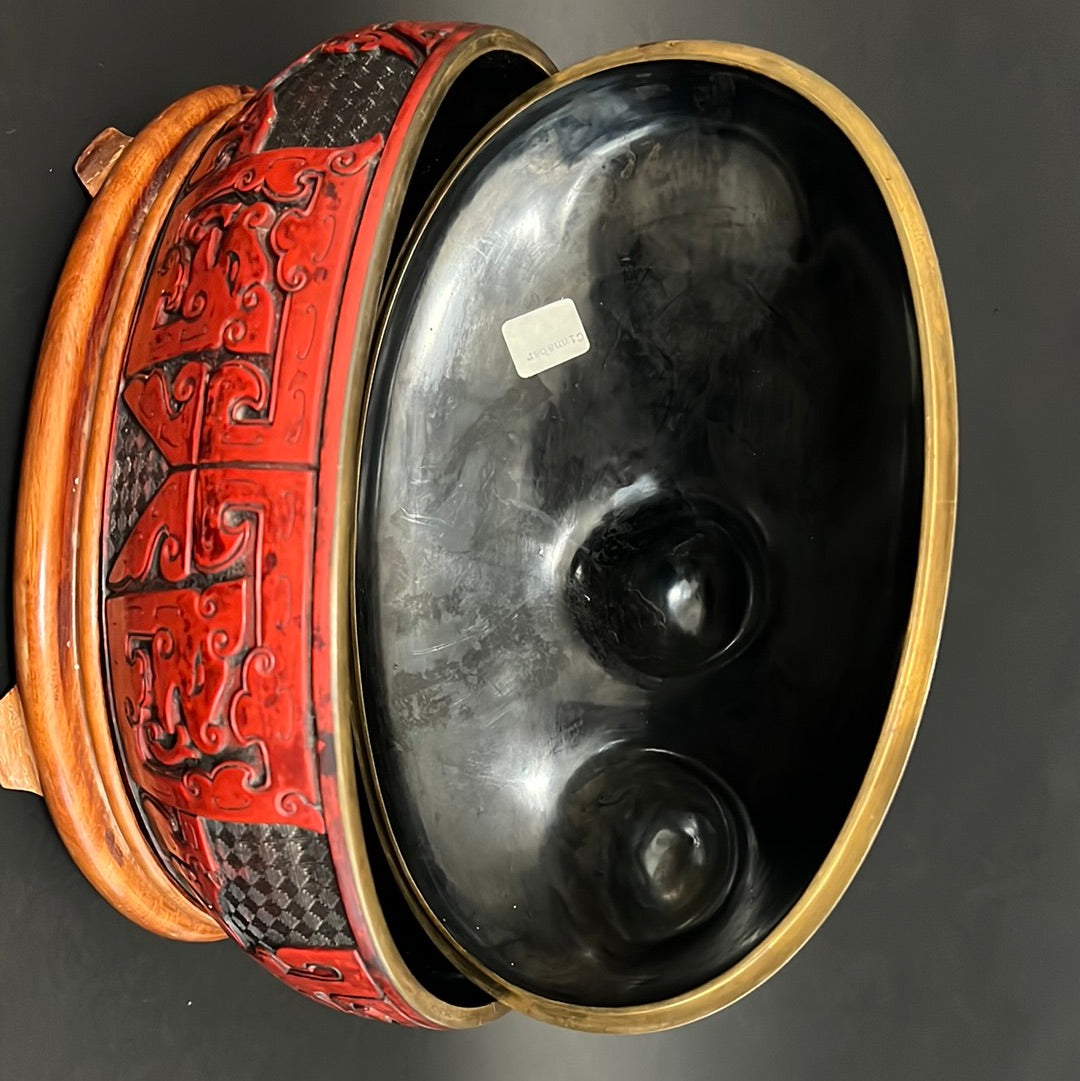 A Large Chinese Lacquered Cinnabar Camel Box