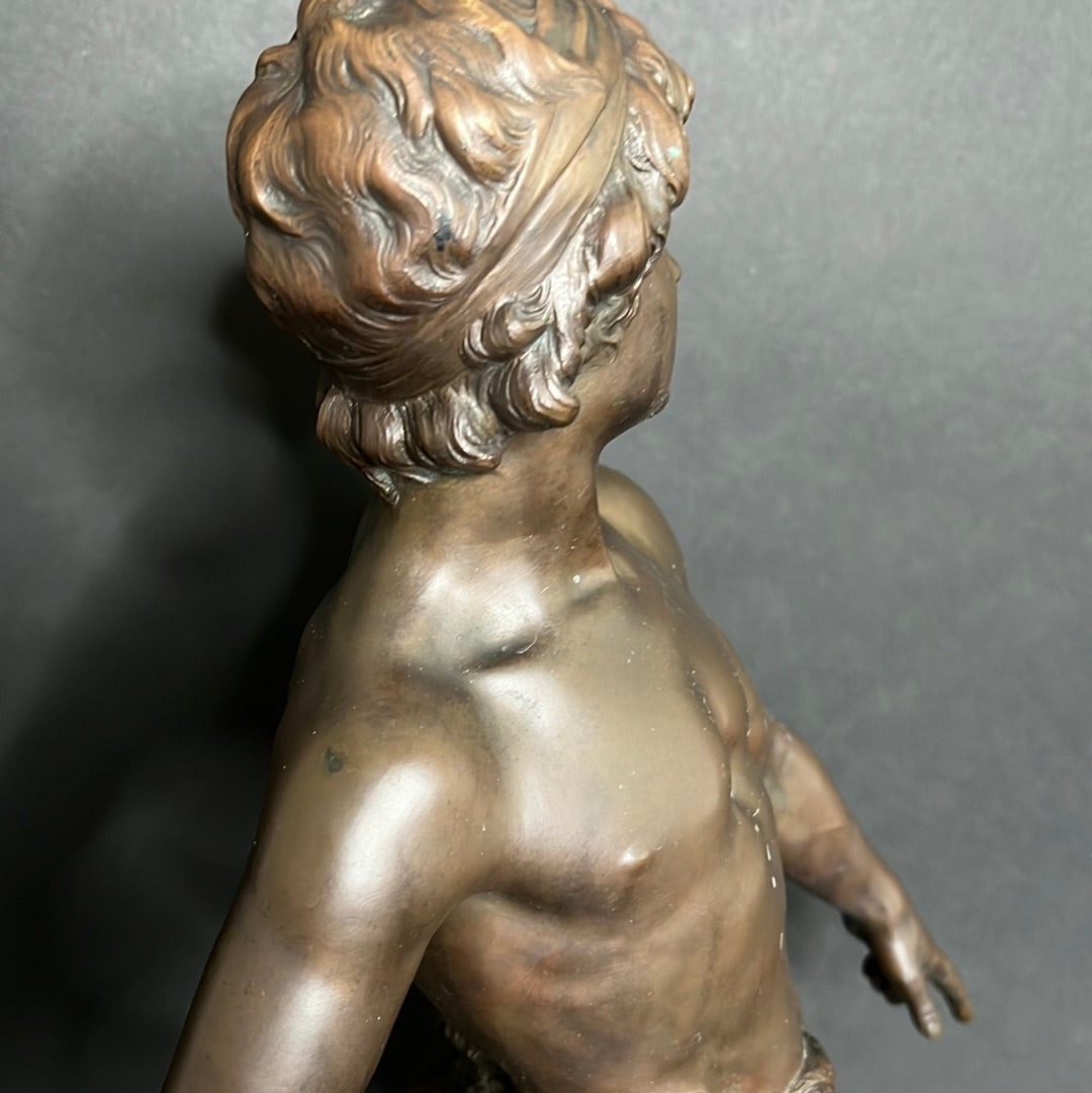 Moreau Louis Auguste Patinated Cast Bronze