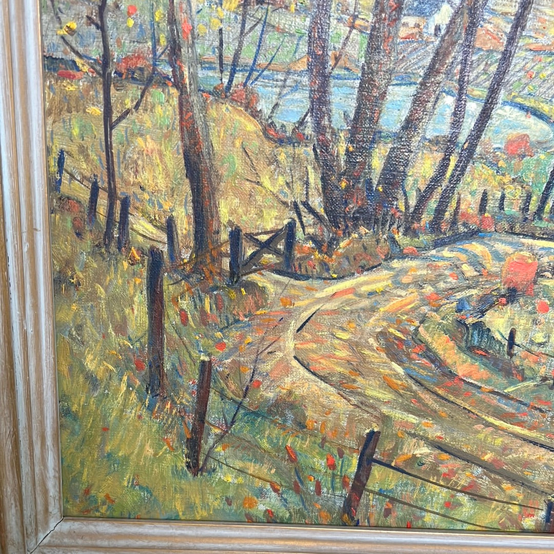 James Scott “ New England Fall” Oil on Canvas